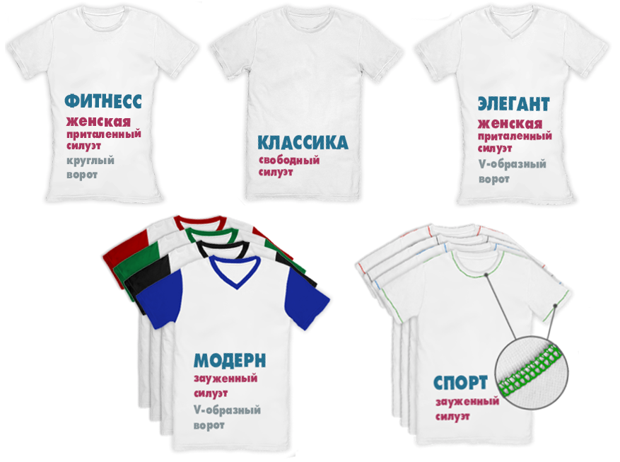 Модели футболок